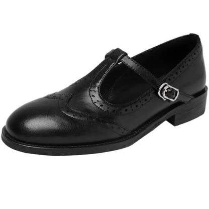 Elegantes zapatos Mary Jane con tira en forma de T