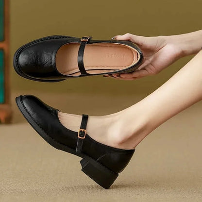 Mary Janes clásicas de cuero para mayor comodidad