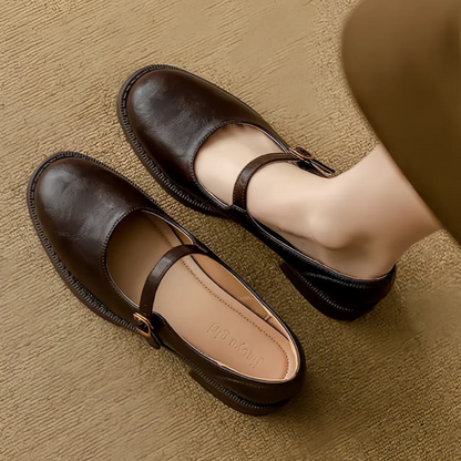 Mary Janes clásicas de cuero para mayor comodidad