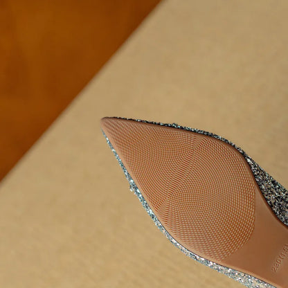 Zapatos de tacón con lentejuelas Gloria