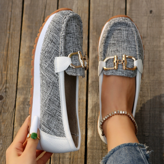 Esme – Mocasines planos con hebilla