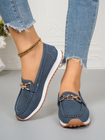 Ella – Mocasines planos con hebilla