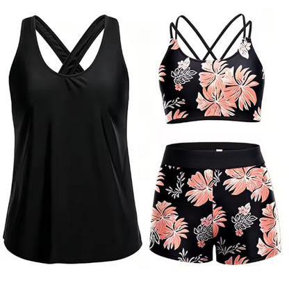 Mónica | Conjunto de tankini de 3 piezas