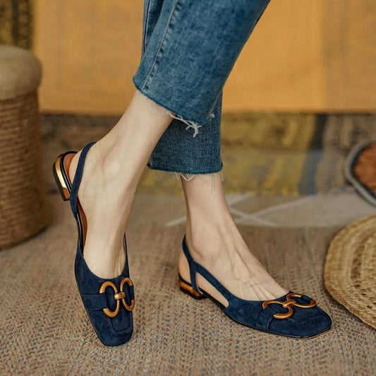 Mathilda | Zapatos de tacón destalonados de lujo