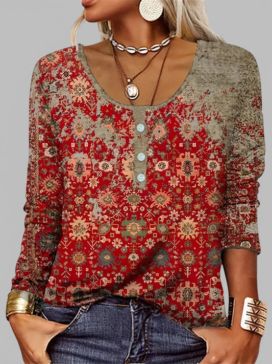 Blusa Tradicional color coral rojo