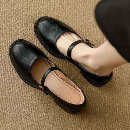 Mary Janes clásicas de cuero para mayor comodidad