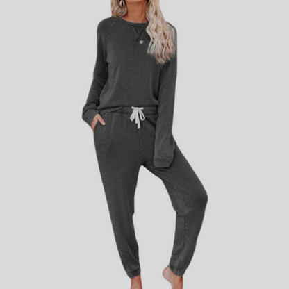 JOCELYN™ - Conjunto informal de manga larga con pantalón deportivo