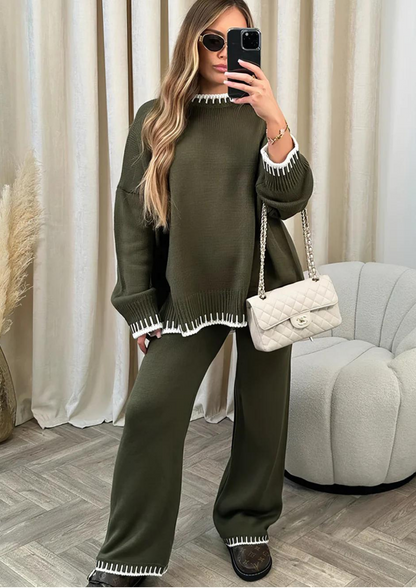 Conjunto de ropa de estar por casa holgado para mujer