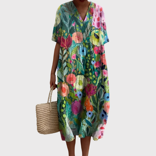Yara | Vestido de verano ligero de manga corta
