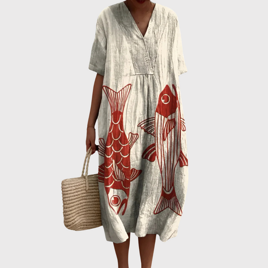 Fiorella | Vestido de verano ligero de manga corta