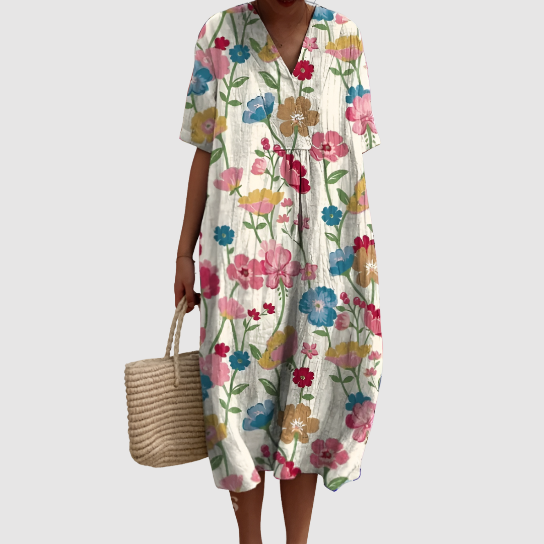 Camilla | Vestido de verano ligero de manga corta