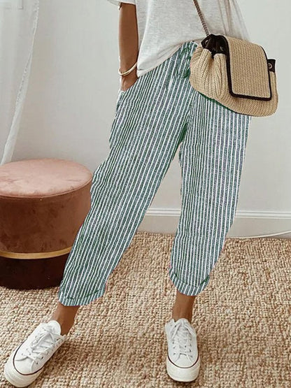 Pantalones fluidos, cómodos y elegantes.