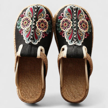 Marousse | Cómodas mules florales hechas a mano