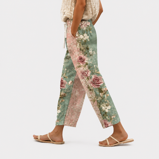 Pantalones de jardín rosa