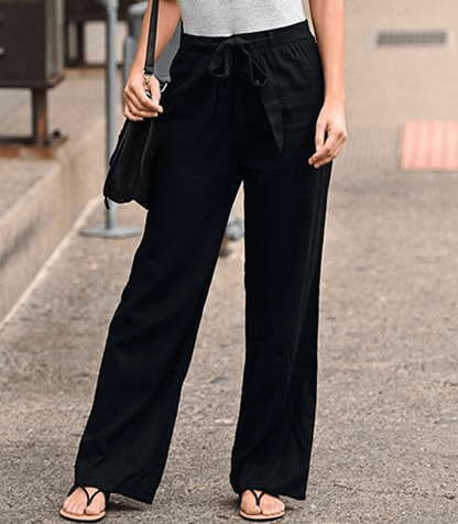 Joleen - Pantalón relajado de mujer con cordón y cintura elástica