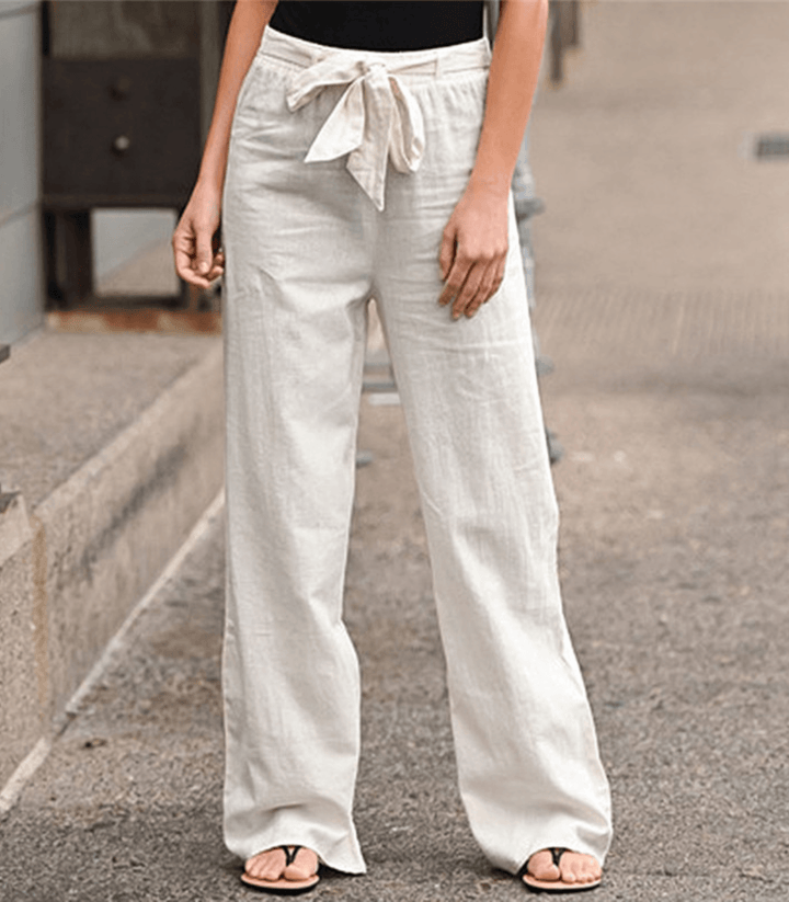 Joleen - Pantalón relajado de mujer con cordón y cintura elástica