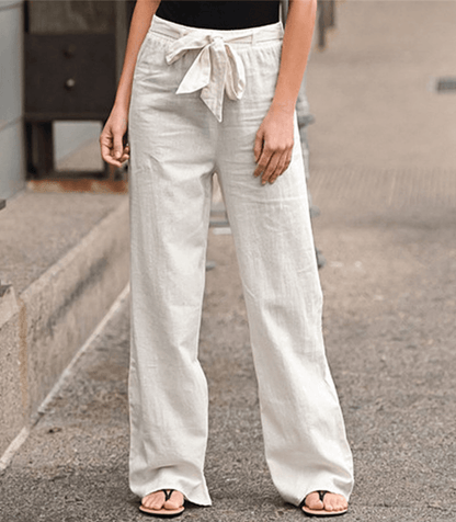 Joleen - Pantalón relajado de mujer con cordón y cintura elástica
