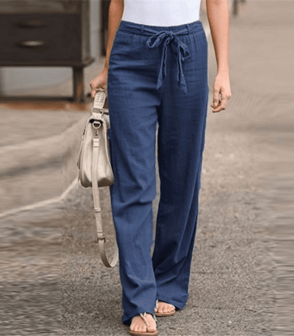 Joleen - Pantalón relajado de mujer con cordón y cintura elástica