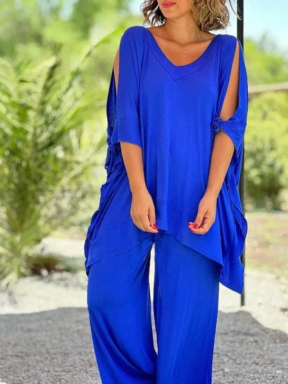 Úrsula™ | Conjunto de túnica y pantalón con hombros descubiertos