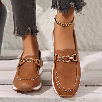 Ella – Mocasines planos con hebilla