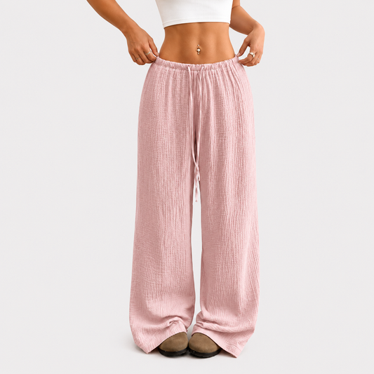 Pantalones lounge color rubor Serenity