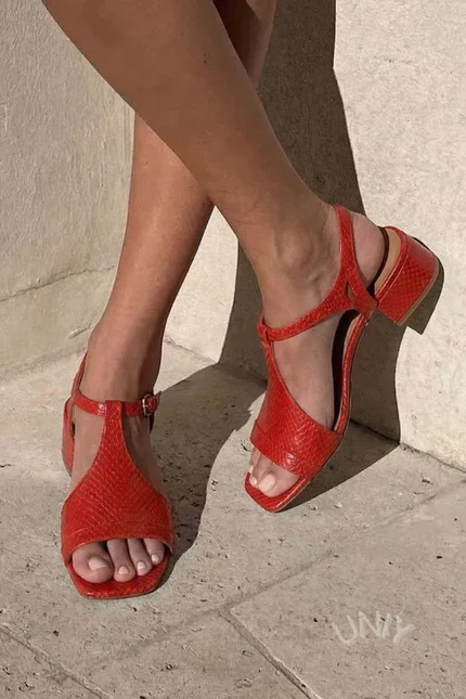 Sandalias plateadas Serena de tacón bajo