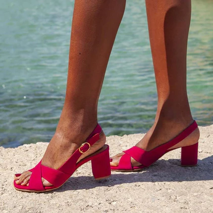 Sandalias Celestial Verano con tacón de bloque