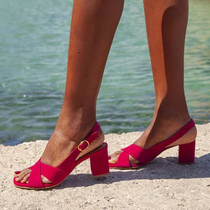 Sandalias Celestial Verano con tacón de bloque