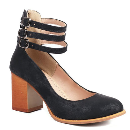Ariana | Zapatos de tacón con triple hebilla
