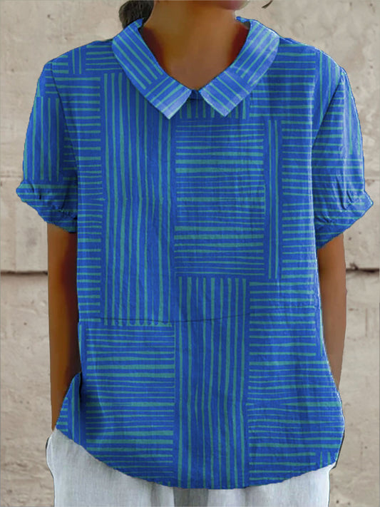 Mila | Blusa de rayas azules