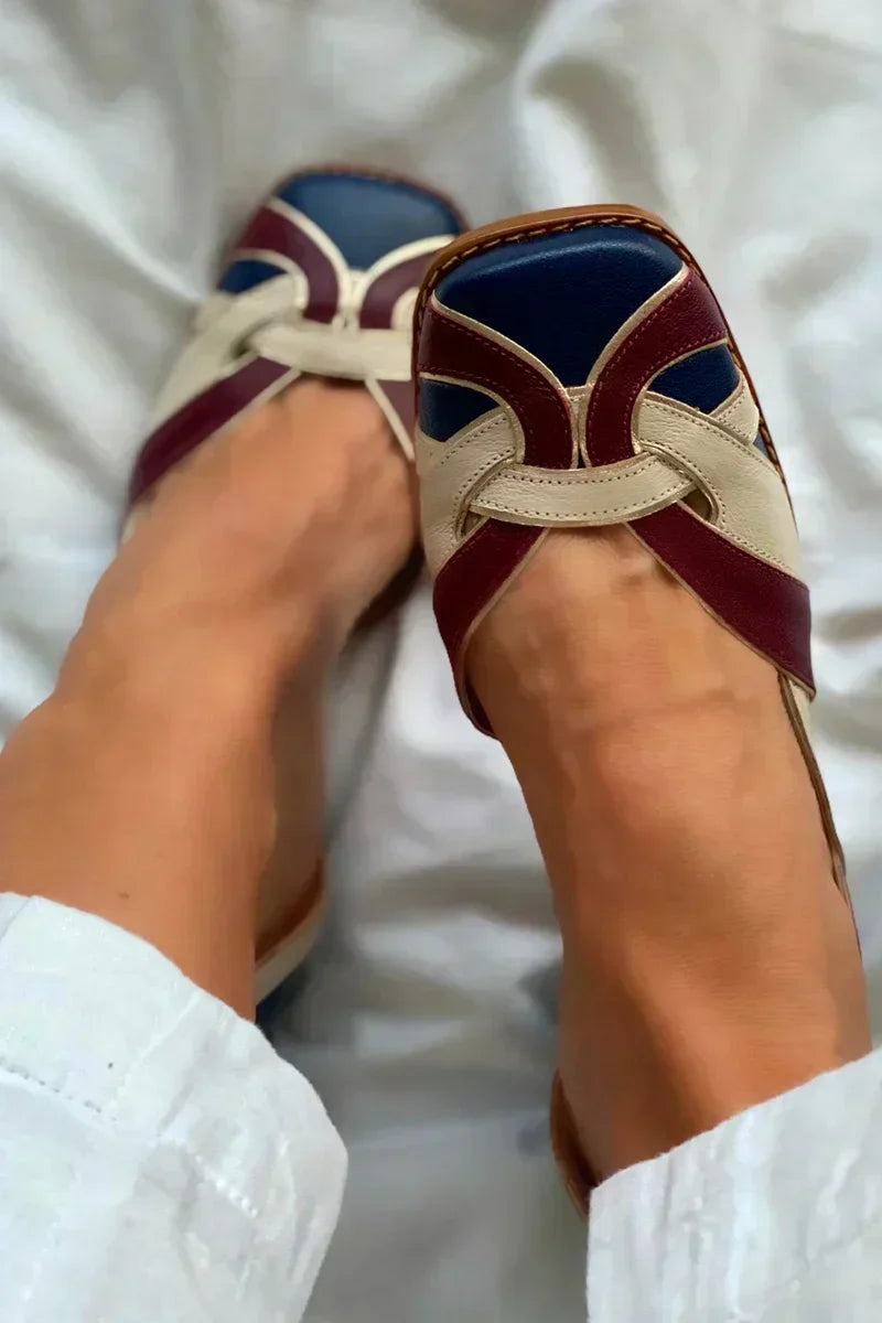 Amara | Bailarinas sin cordones tricolor