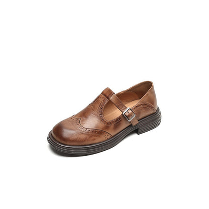 Mattea | Elegantes zapatos Mary Jane de piel
