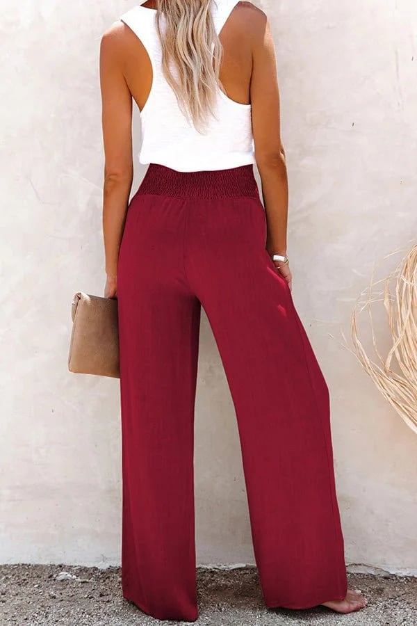 Riana - Pantalones holgados de cintura alta