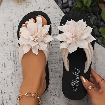Sandalias elegantes con flores