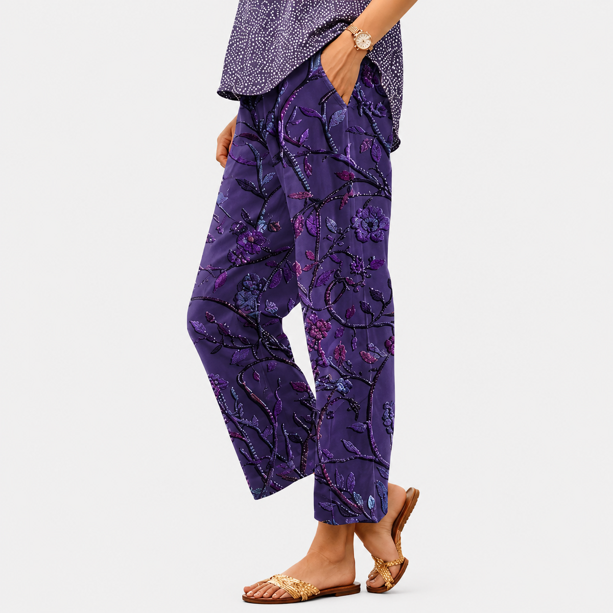 Pantalones cómodos Floración de medianoche