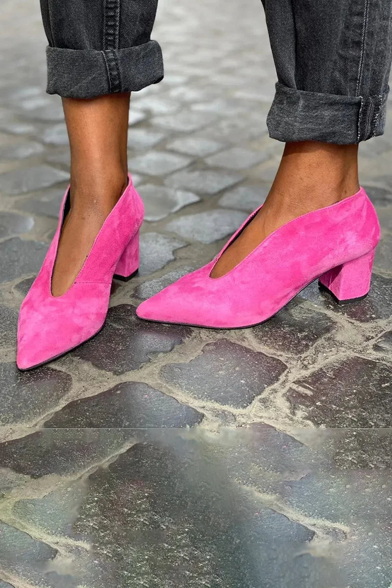 Francesca | Elegantes zapatos de tacón ancho