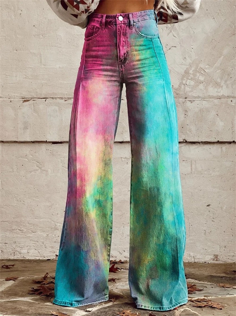 Ellie™ - Pantalones de talle alto y pierna ancha