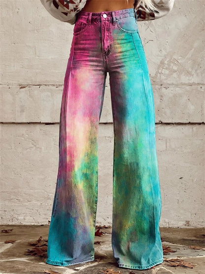 Ellie™ - Pantalones de talle alto y pierna ancha