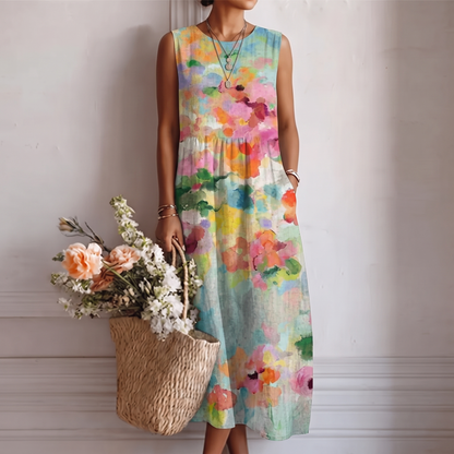 Karla™ | Elegante vestido midi multicolor