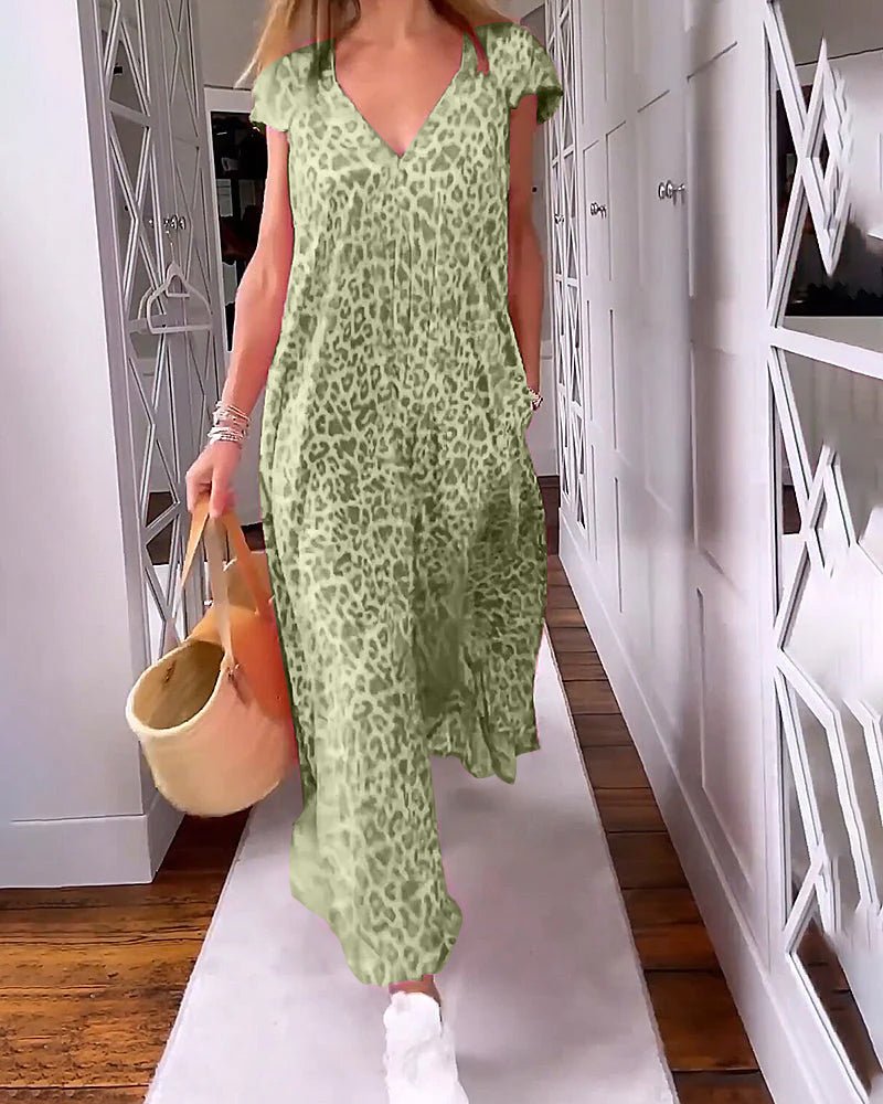 Glaiza | Vestido largo con escote en V