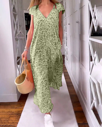 Glaiza | Vestido largo con escote en V