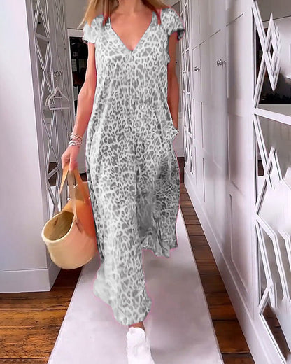 Glaiza | Vestido largo con escote en V