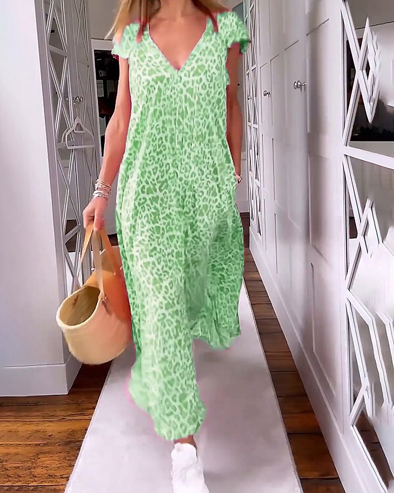 Glaiza | Vestido largo con escote en V