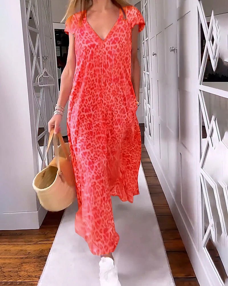 Glaiza | Vestido largo con escote en V