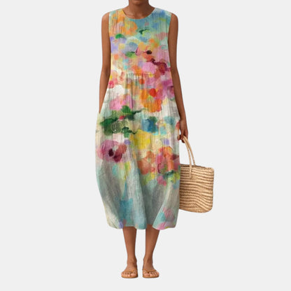 Karla™ | Elegante vestido midi multicolor