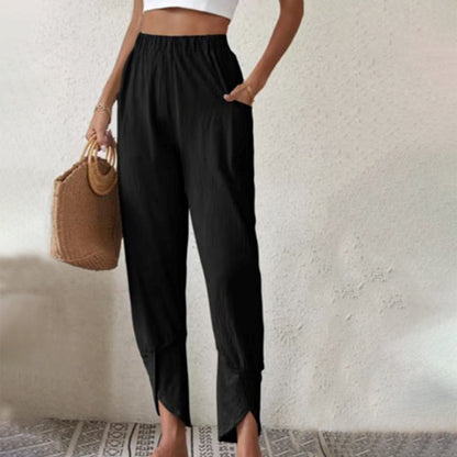 Essari - Pantalón con dobladillo sin rematar